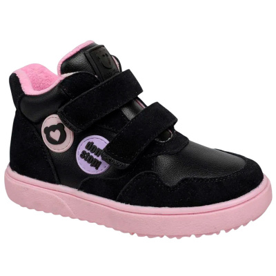 Ботинки детские Indigo Kids 50-410G чёрный-розовый